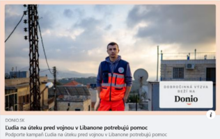 Ľudia na úteku pred vojnou v Libanone potrebujú pomoc