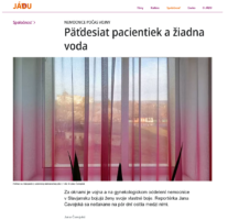 Nemocnice počas vojny: Päťdesiat pacientiek a žiadna voda